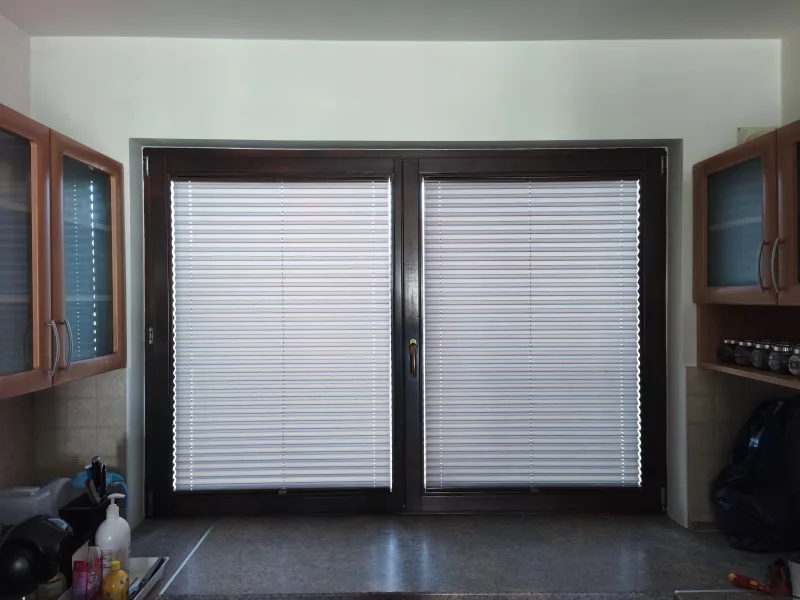 Plisé rolety (žaluzie), realizace Ivančice