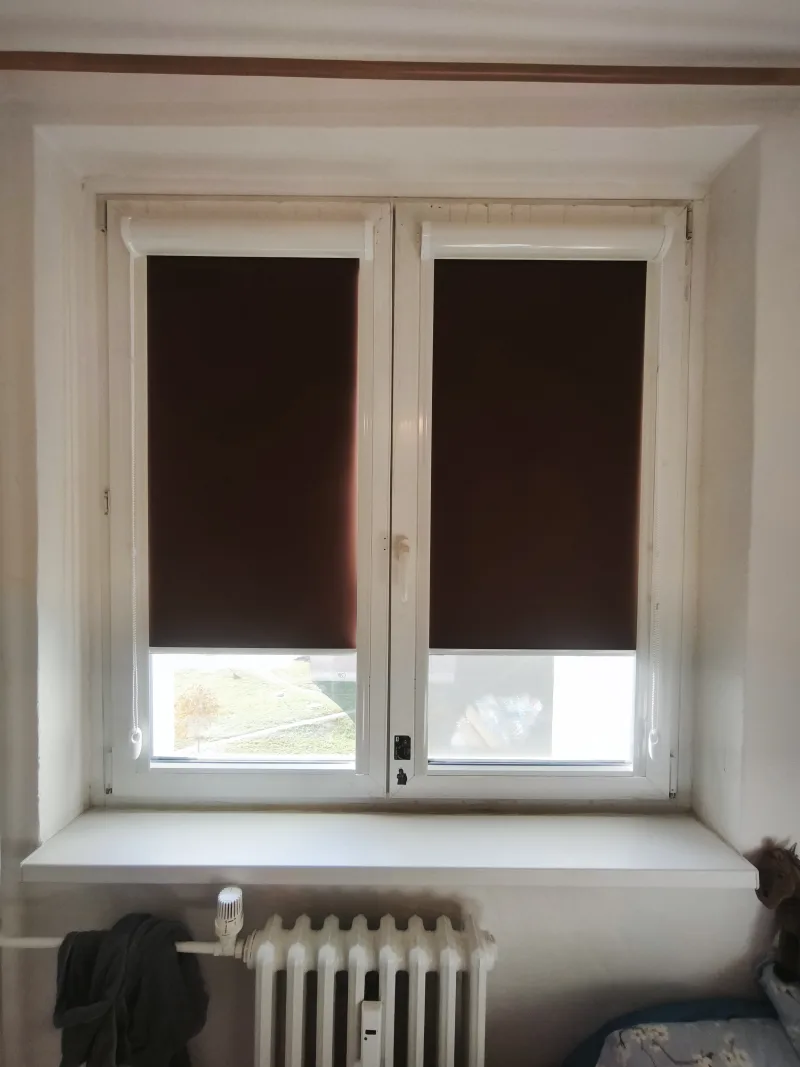 Zatemňovací rolety blackout, realizace Brno – Líšeň