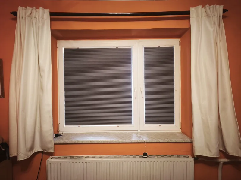Plisé rolety (žaluzie), realizace Mouřínov