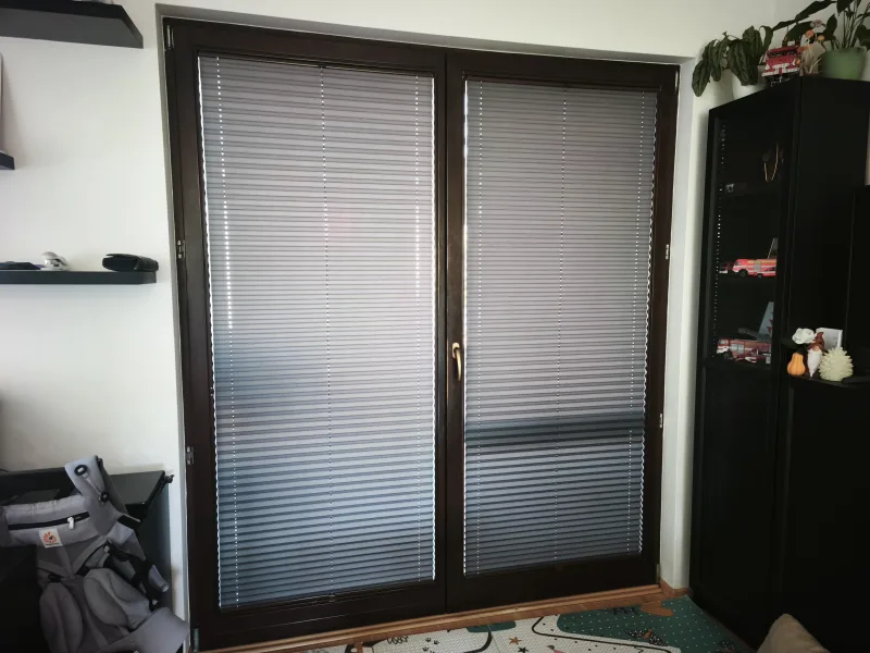 Plisé rolety (žaluzie), realizace Ivančice