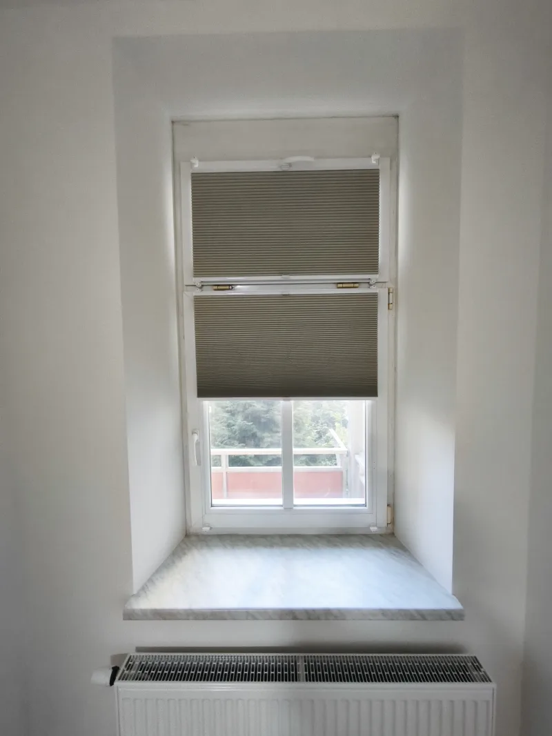 Plisé rolety (žaluzie), realizace Brno – Ponava