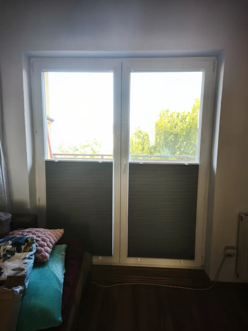 Plisé rolety (žaluzie), realizace Jedovnice
